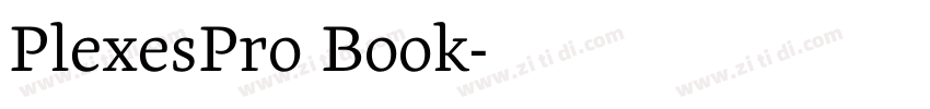 PlexesPro Book字体转换
